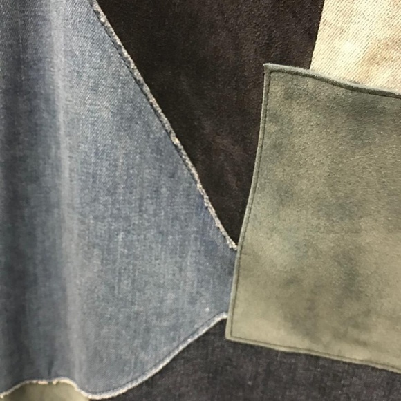 MiH Jeans Denim Blue Patchwork Dress - Picture 6 of 6